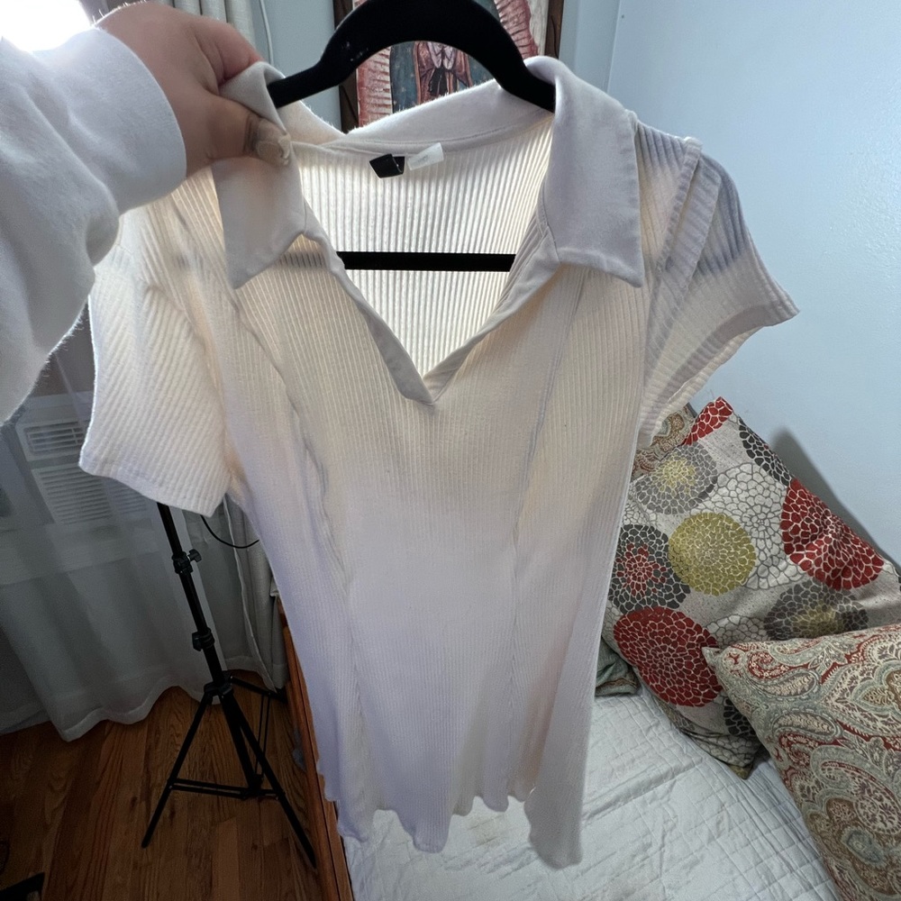 WHITE DIVIDED DRESS SIZE XL